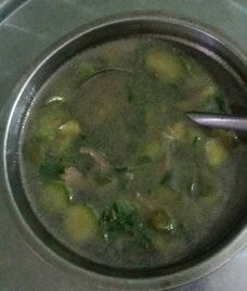 canh cà tím thịt bò