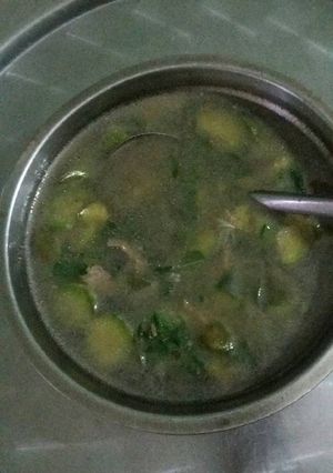 Hình của món Canh cà tím thịt bò.
