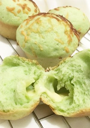 Foto resep Roti pandan keju