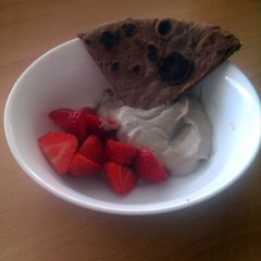 A picture of Vickys Chocolate Dessert Naan Bread, Dairy, Egg & Soy-Free.