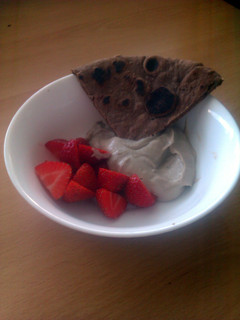 A picture of Vickys Chocolate Dessert Naan Bread, Dairy, Egg & Soy-Free.