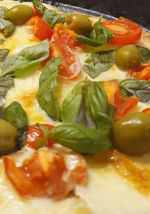 Una foto de Pizza integral sin levadura