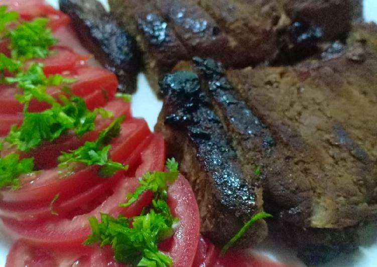 Simple Way to Prepare Super Quick Homemade Pan fried steak#local food contest_Nairobi west