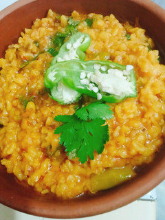 A picture of Dhaba style bhuni moong Dal.