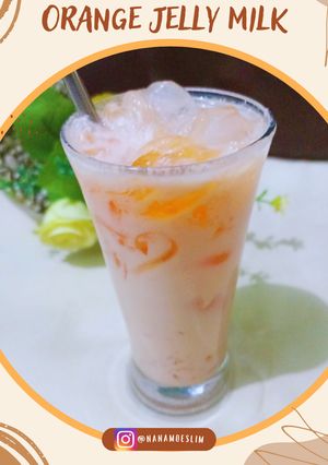 Foto resep Orange Jelly Milk