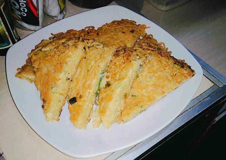 Resep: saat makan malamMartabak Mie (14)