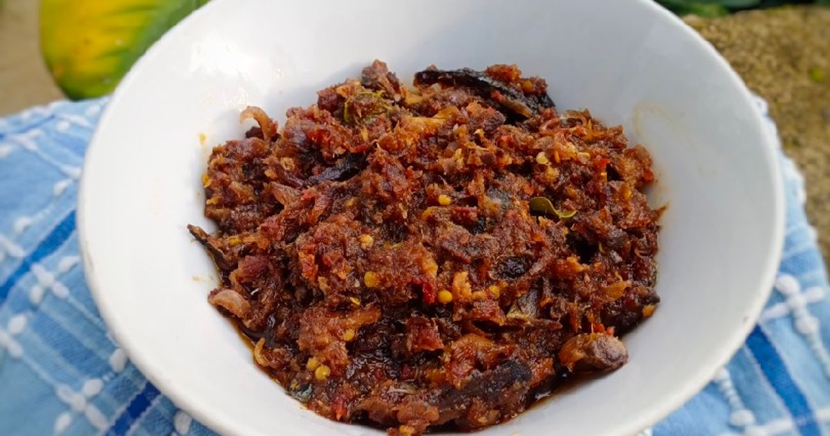 Sambal Roa Ria Resep Sambal Roa Khas Palu oleh Widjie Astuti - Cookpad