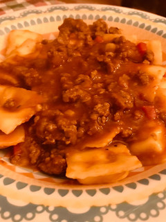 Una foto de Tuco con carne picada (Bolognesa) 🍝