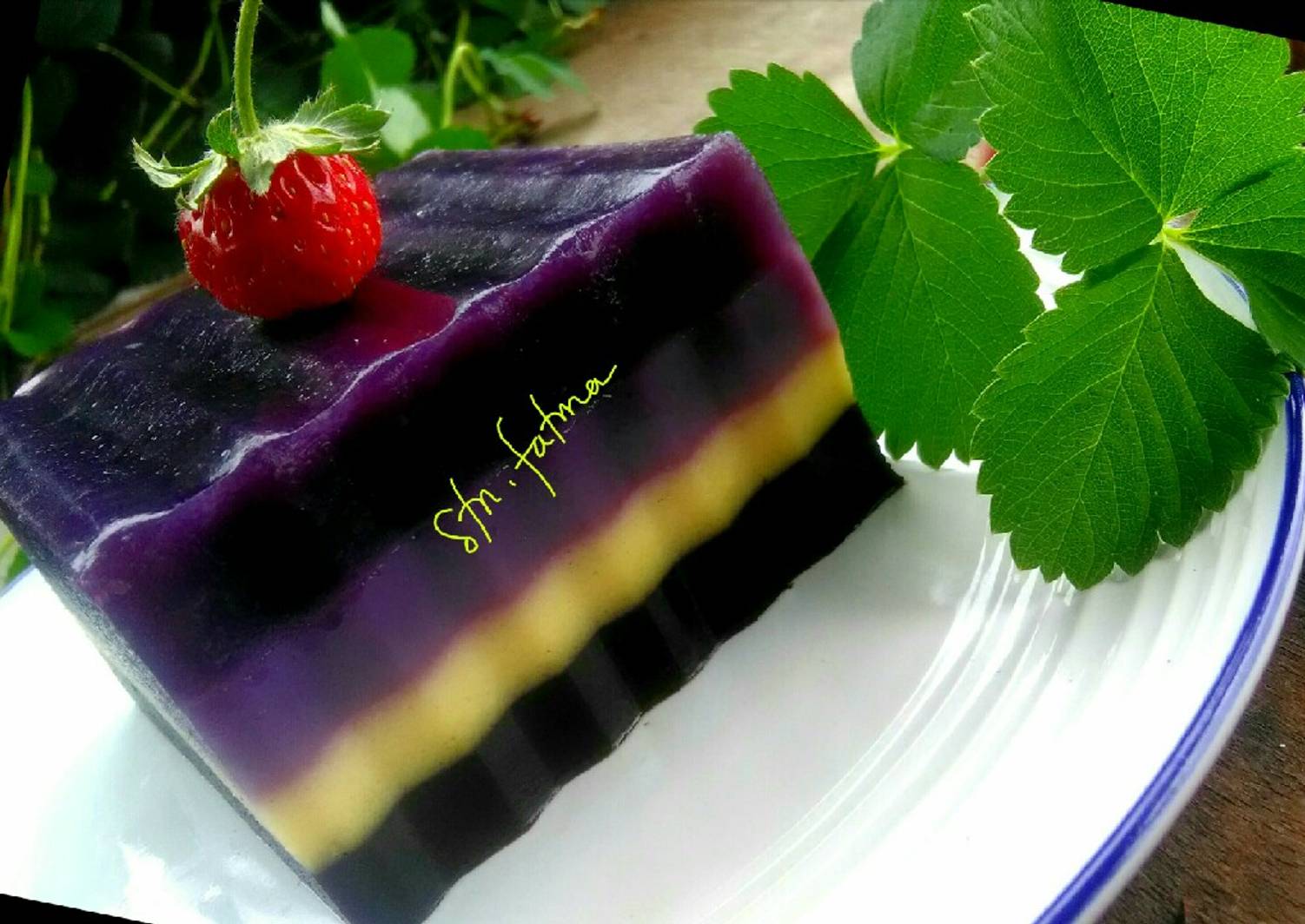 Resep Pudding lapis ubi ungu oleh Fatma STn - Cookpad