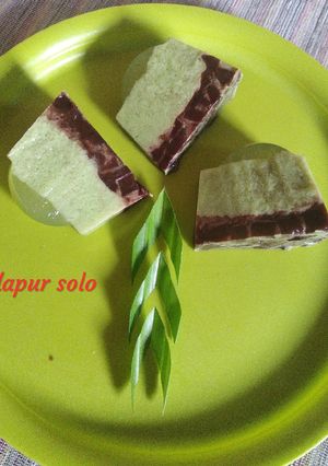 Foto resep Puding susu pandan