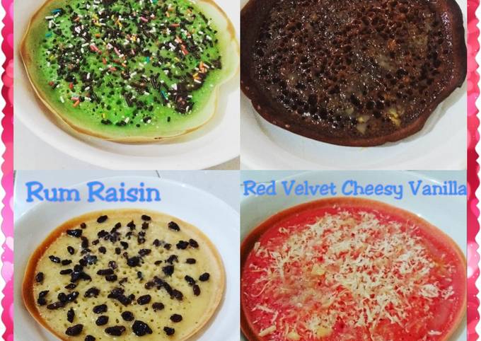 Cara membuat Martabak Mini 4 Warna 4 Rasa ? Cara membuat Martabak Mini 4 Warna 4 Rasa ?