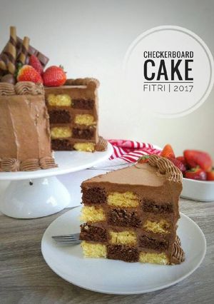 Foto resep Checkerboard Cake