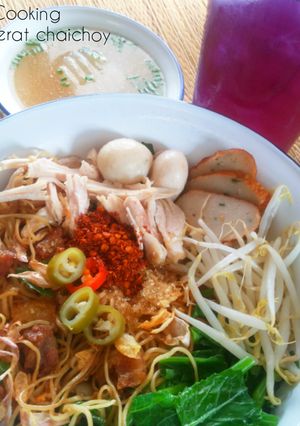 รูปของ บะหมี่แห้งไก่ฉีก