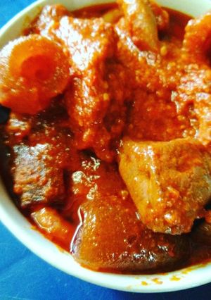 A picture of Naija Buka Stew.