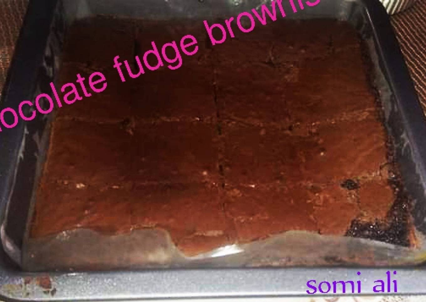 Chocolate fudge chew brownie