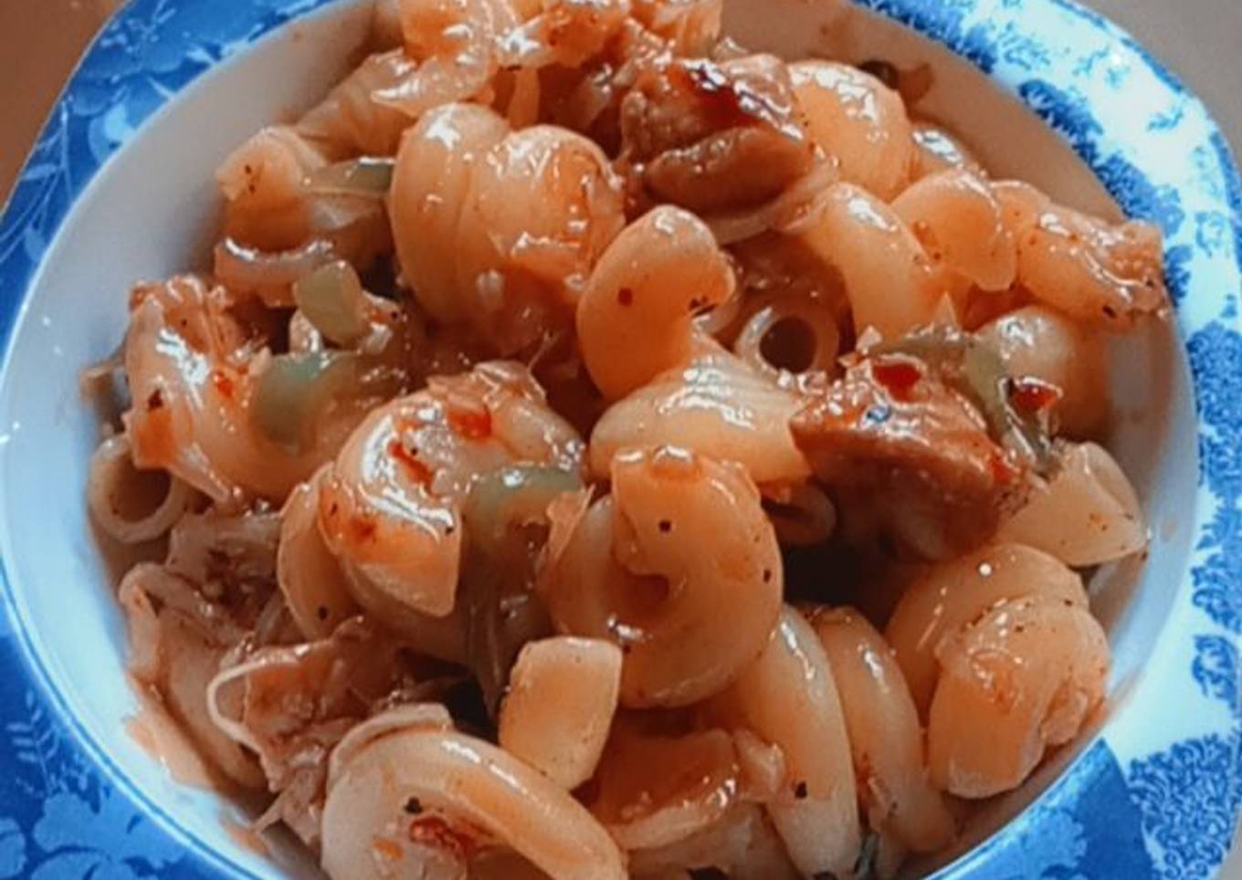 Chicken and vegetable macaroni
