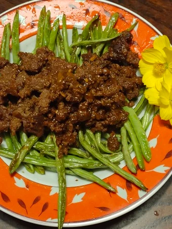 Cara Sederhana Membikin Resep  Buncis tumis sapi (inspirasi chinese food) yang Lezat Sekali, Enak Banget