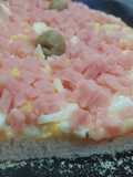 Pizza de paleta y huevo