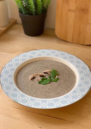 صورة لوصفة شوربة الفطر بالكريمة