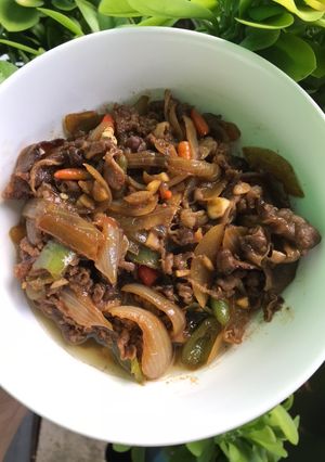 Foto resep Beef Belly Slice Saus Teriyaki Pedas