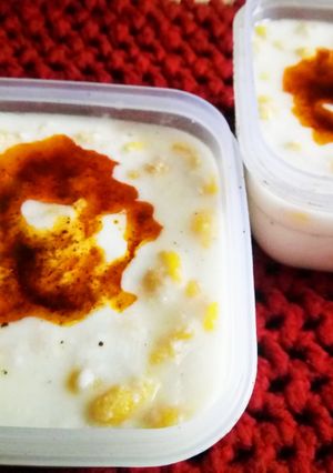 A picture of Boondi Raita.