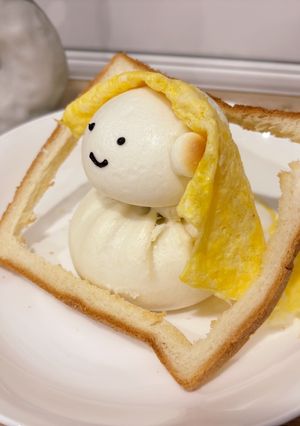 小巧思「戴著珍珠耳環的少女包子」太~~可愛啦!! 的食譜成品照片