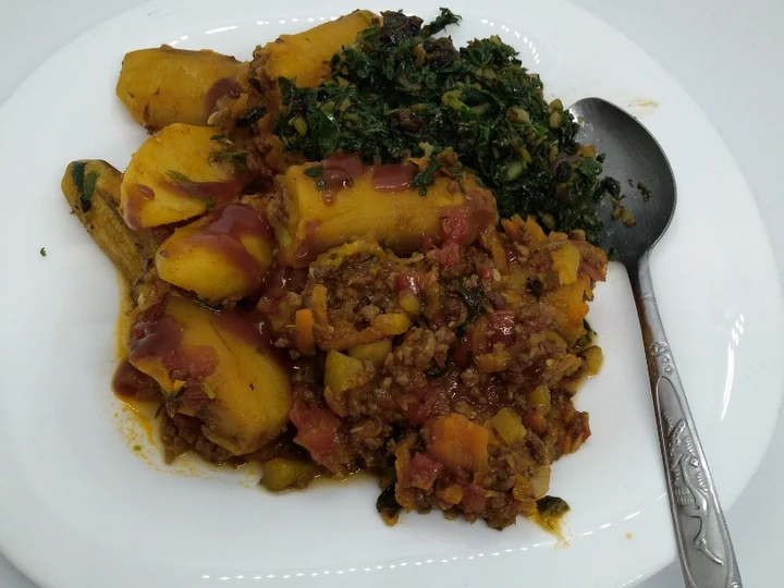 Recipe Matoke with minced meat#lovedish#marathon recipe which Delicious