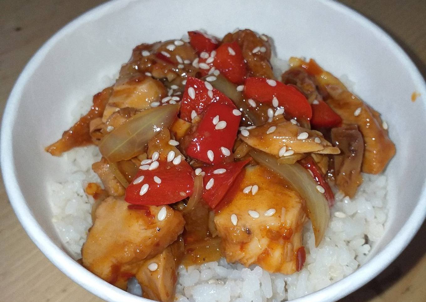 Szechuan Chicken Rice Bowl