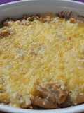 Macarrones integrales con salsa de champiñones (aprovechamiento)