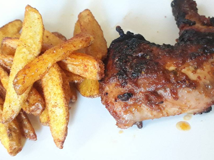 Resep Peri-peri chicken (ayam bakar ala Afrika Selatan) yang Enak Banget