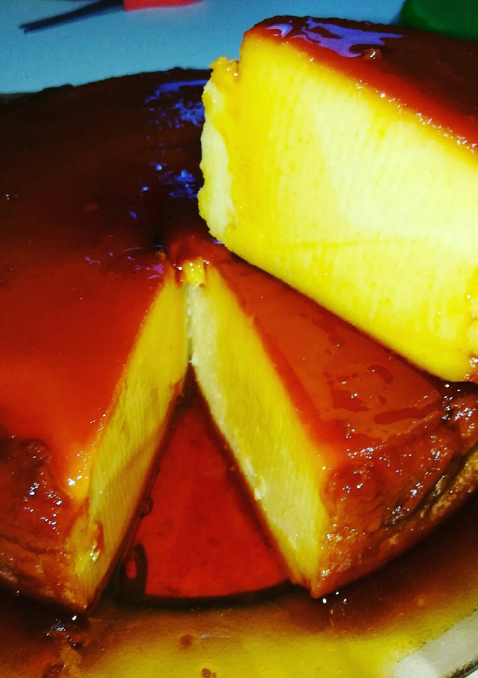 Una foto de Budín de pan bien cremoso