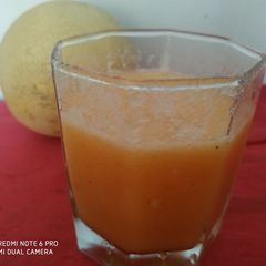 A picture of Try this, most easiest, yummy musk melon juice.