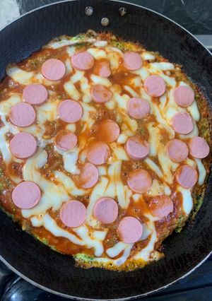 Una foto de Pizza de brócoli 🥦