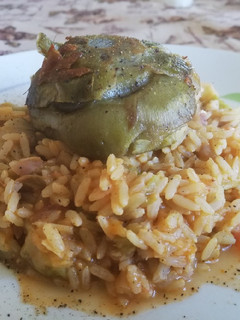 Foto di Risotto con Carciofi e Pelati