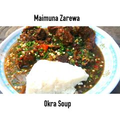 A picture of Raw Okra soup.