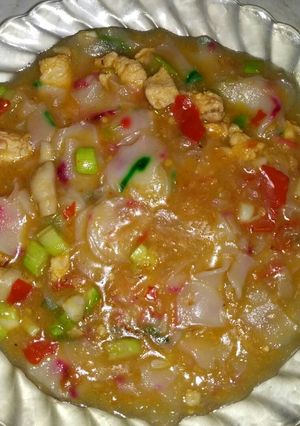 Foto resep Seblak ayam pedes