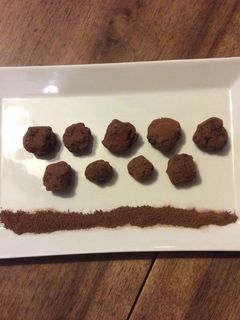 Une photo de Les Truffes au chocolat de mon enfance