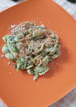 A picture of Orecchiette with Broccoli and Sausage.