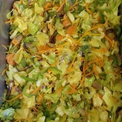 A picture of Chinese stir fried cabbage.