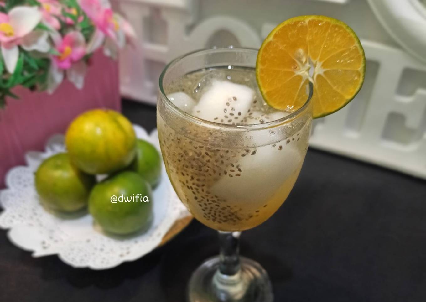 Es kelapa jeruk (No gula)