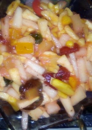 A picture of Simple methi fruit dish.