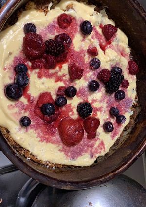 Una foto de Tarta con crema de limón (sin azúcar)