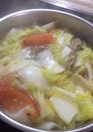Hình của món Cải thảo nấu chua.