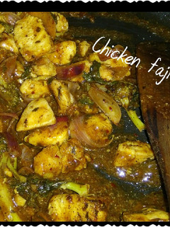 A picture of Chicken fajitas.