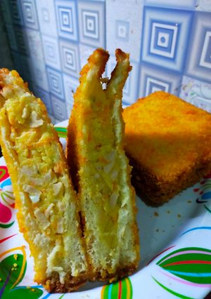 Foto resep Roti Goreng ala Korea #herlinwidodo