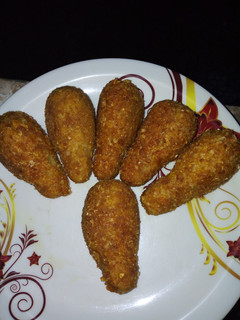 Stuffed sweet potatoes drumsticks ainihin hoton girkin