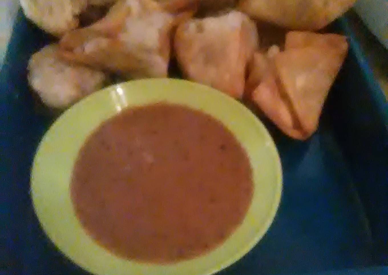 Batagor kering cocol sambal kacang