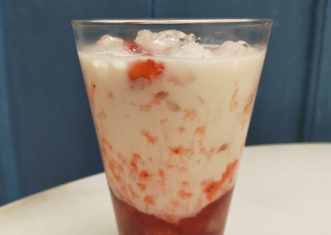 Resep 27. Susu Strawberry Ala Korea oleh Dapur Uni Nunu