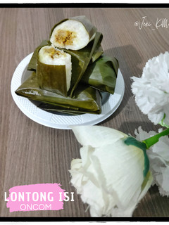 Foto resep Lontong Isi Oncom dan Sambal Kacang