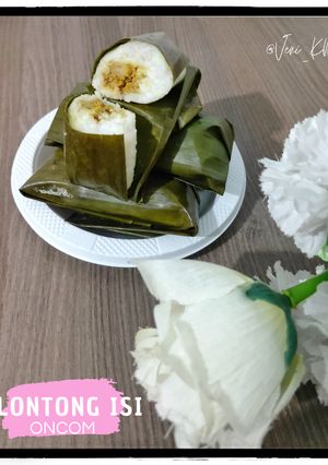Foto resep Lontong Isi Oncom dan Sambal Kacang